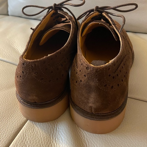 ZARA BROGUED BROWN SHOES - Picture 4 of 5